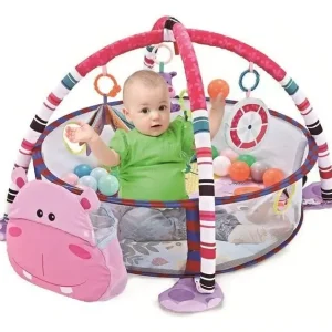 Gimnasio Con Piscina Y Pelotas Para Bebe Hipopótamo