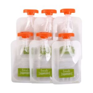 Pack 10 Bolsas Para Papillas Y Compotas Bebés Niños