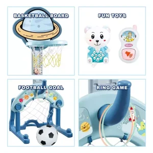 Aro De Juguete Basketball Infantil Regulable 4 En 1