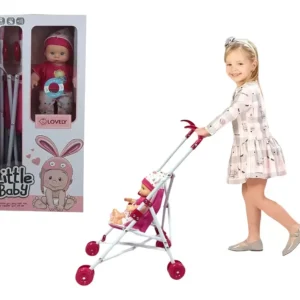 Little Baby Muñeca Con Coche Sonidos