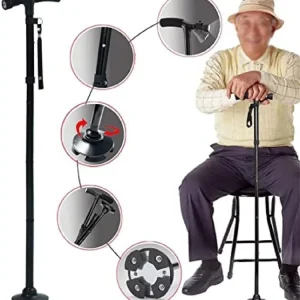 Bastón Ortopédico Mágico Plegable Con Luz
