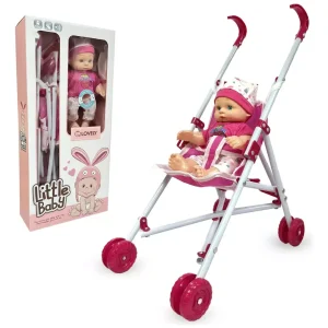 Little Baby Muñeca Con Coche Sonidos